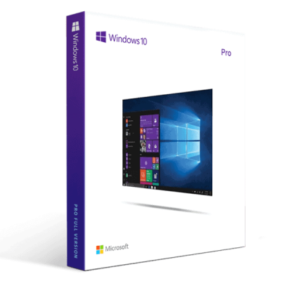Windows 10 Professional product key license box