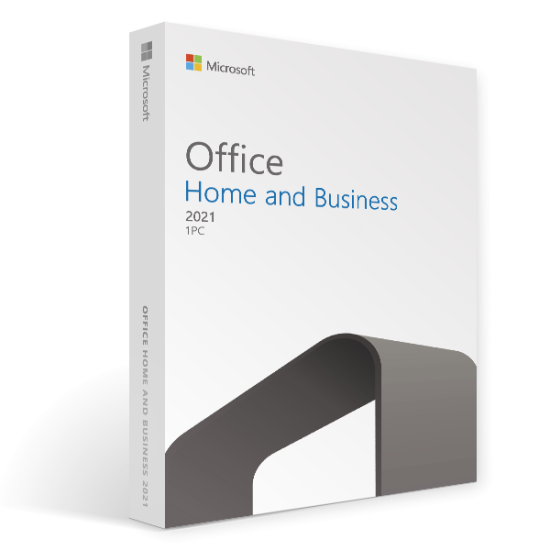 Office 2021 home and business box image key license